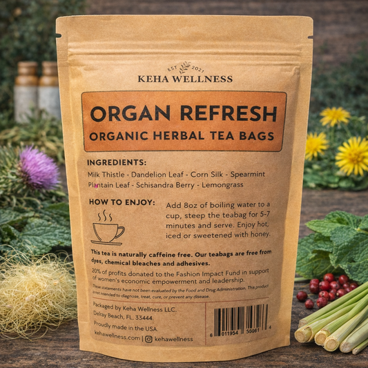 Organ Refresh — Organic Herbal Tea Bags | Milk Thistle & Dandelion Blend