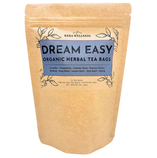 Dream Easy Tea Bags — Evening Herbal Tea | Chamomile, Valerian & Lavender Blend