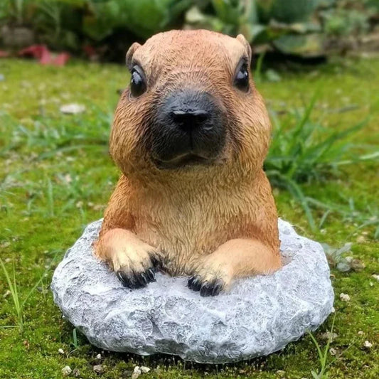 Simulation Animal Groundhog Cute Ornaments Outdoor Aarden Decoration Patio Balcony Arrangement Flower Pot Yard Gardening Decor
