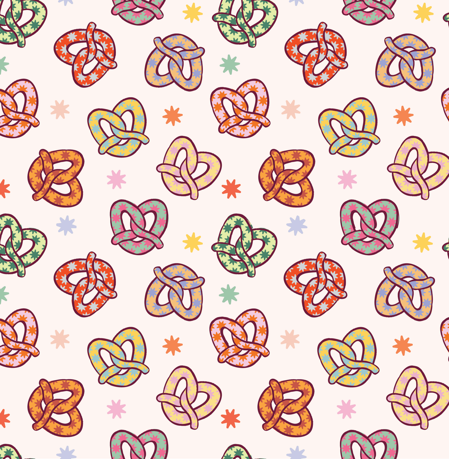 Colorful Pretzel Zipper Romper