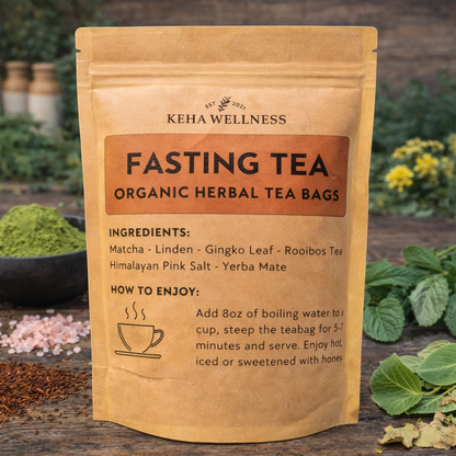 Fasting Tea — Organic Herbal Tea Bags | Matcha, Linden & Yerba Mate Blend
