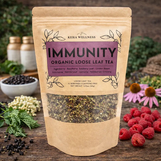 Immunity Loose Leaf Tea — Elderberry & Echinacea | Organic Herbal Blend